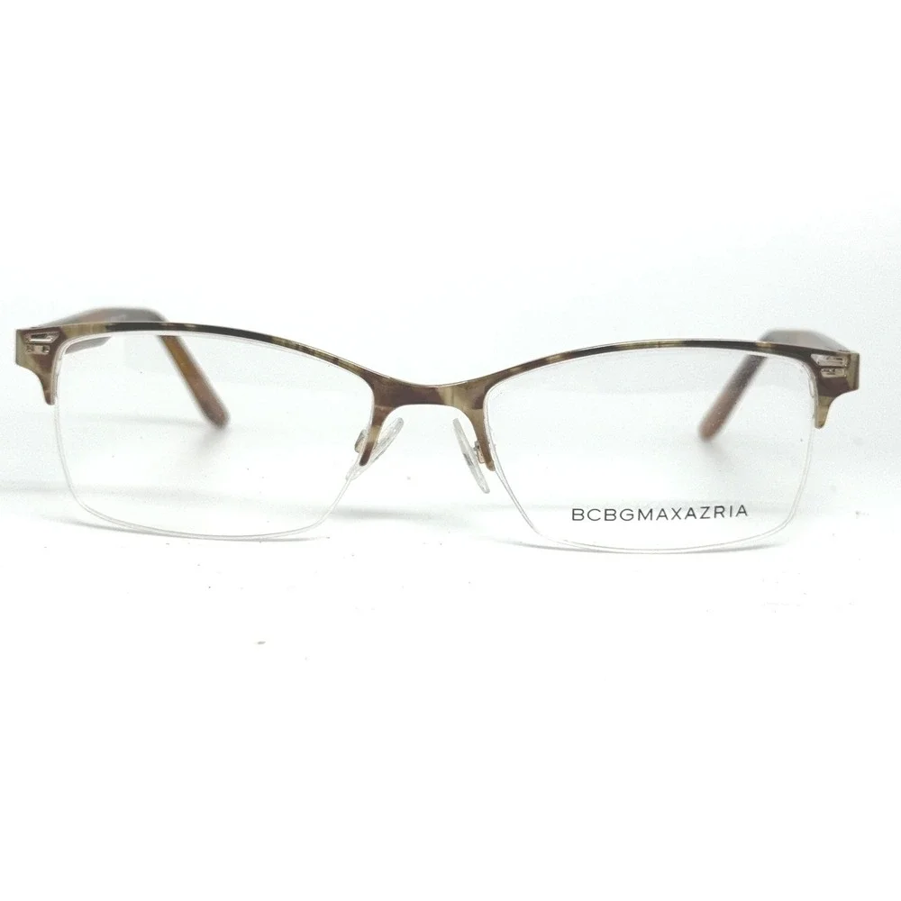 BCBGMAXAZRIA Women's Eyeglasses 52 17 130MM Milena Brown‎ Pattern 21330